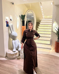 Allia Dress - Brown