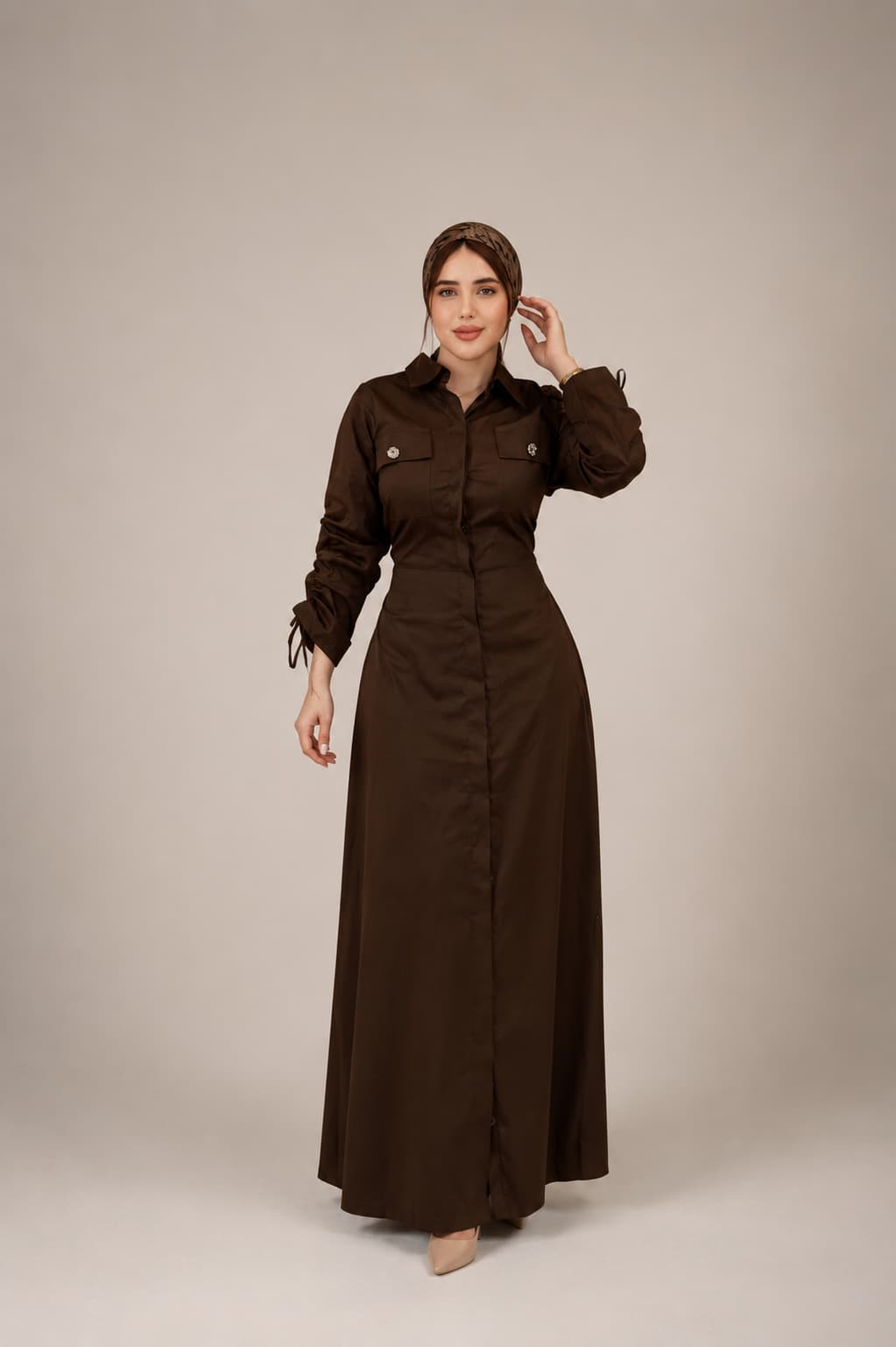 Allia Dress - Brown